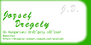 jozsef dregely business card